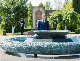 Președintele Republicii Moldova a participat la ceremonia comemorativă de la Complexul Memorial „Capul de Pod Șerpeni”