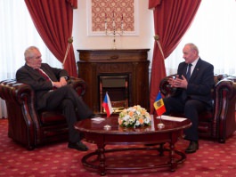 Moldovan president meets Czech counterpart