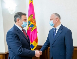 Președintele Republicii Moldova a avut o întrevedere cu Ambasadorul Republicii Belarus