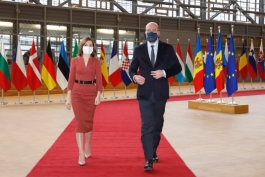 Președintele Maia Sandu la întrevederea cu Charles Michel, președintele Consiliului European: „Suntem un popor european, cu vocație europeană și viitor european”