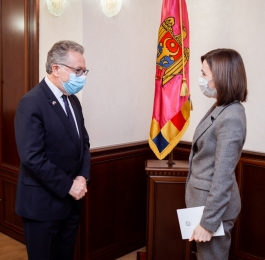 Președintele Republicii Moldova, Maia Sandu, a avut o întrevedere cu ES Pascal Le Deunff, Ambasadorul Republicii Franceze