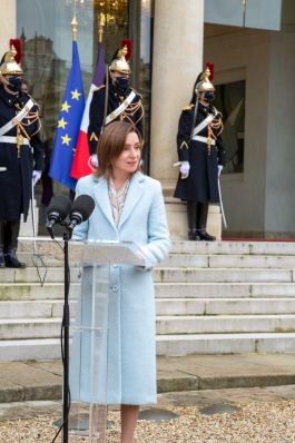 Președintele Maia Sandu către omologul său francez, Emmanuel Macron: „Am simțit mereu sprijinul solidar al Franței, mizăm pe el și în viitor”