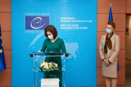 Președintele Maia Sandu și Secretarul General al CoE au participat la lansarea Planului de acțiuni al Consiliului Europei pentru Republica Moldova pentru anii 2021-2024