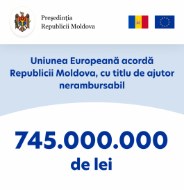 Президент Майя Санду приветствует помощь ЕС: «Эта европейская поддержка является воодушевляющим сигналом для новой правительственной команды»