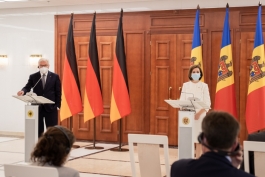 Președintele Republicii Moldova, Maia Sandu, l-a întâmpinat la Chișinău pe Președintele Republicii Federale Germania, Frank-Walter Steinmeier