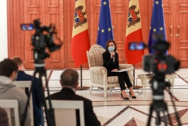 Președinta Maia Sandu a susținut o conferință de presă pe subiecte de actualitate internă și externă