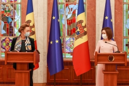 Declarațiile de presă ale doamnei Maia Sandu, Președintele Republicii Moldova, după întrevederea cu doamna Marija Pejčinović Burić, Secretarul General al Consiliului Europei