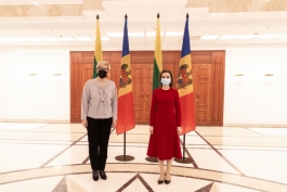 Președinta Maia Sandu la întrevederea cu Prim-ministra Republicii Lituania, Ingrida Šimonytė: „Ne dorim să dinamizăm schimburile comerciale și să sporim cooperarea între țări”