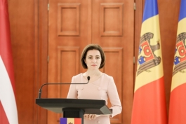 Declarația de presă a Președintei Maia Sandu după întrevederea cu Președintele Letoniei, Egils Levits