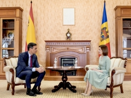 President Maia Sandu spoke with Spanish Prime Minister Pedro Sanchez