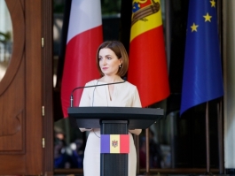 Press Statement by President of the Republic of Moldova, H.E. Maia Sandu after the meeting with the President of the French Republic, H.E. Emmanuel Macron 