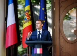 Declarația de presă a Președintei Maia Sandu după întrevederea cu Președintele Republicii Franceze, Emmanuel Macron