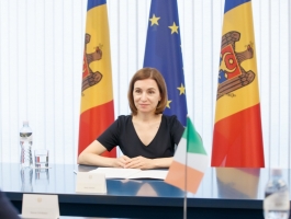 Relațiile moldo-irlandeze, discutate de șefa statului cu ministrul Afacerilor Externe și al Apărării al Irlandei