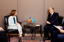 Moldovan-Kazakh cooperation discussed for the first time by President Maia Sandu with Kazakh President Kassym-Jomart Tokayev