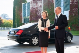 President Maia Sandu met with the Federal Chancellor, Olaf Scholz