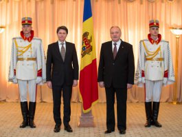 Moldovan president receives accreditation letters from four ambassadors