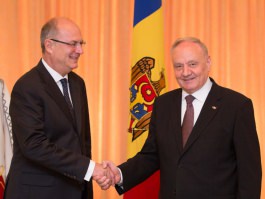 Președintele Republicii Moldova, Nicolae Timofti, a primit scrisorile de acreditare din partea a patru ambasadori