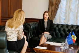 Președinta Maia Sandu, în discuție cu Președinta Parlamentului European, Roberta Metsola: „Avem nevoie de susținere pentru a depăși consecințele războiului și pentru a începe cât mai rapid negocierile de aderare”