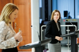 President Maia Sandu in discussion with the President of the European Parliament, Roberta Metsola: "We need support to overcome the consequences of the war and to start accession negotiations as soon as possible"