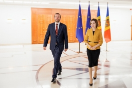 Environmental cooperation discussed by President Maia Sandu and the European Commissioner for the Environment, Virginijus Sinkevičius