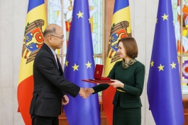 Șefa statului s-a întâlnit cu Ambasadorul Japoniei în Moldova, Yoshihiro Katayama, la încheierea mandatului său în țara noastră