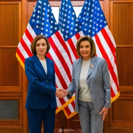 Șefa statului a avut o întrevedere cu Nancy Pelosi, Președinta Camerei Reprezentanților din Congresul SUA