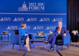 The Head of State spoke about current challenges in the Republic of Moldova at the IDU Forum