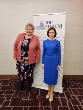 President Maia Sandu met with Erna Solberg, former Prime Minister of Norway