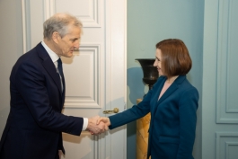 President Maia Sandu discussed with Norwegian Prime Minister Jonas Gahr Støre