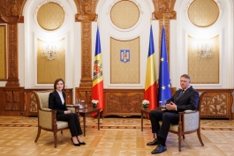 President Maia Sandu at the meeting with Romanian President Klaus Iohannis: "Today, more than ever, we feel Romania's strong support"