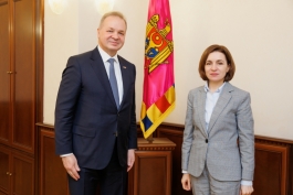 Președinta Maia Sandu s-a întâlnit cu Ambasadorul Elveției în Moldova și Ucraina, Claude Wild, la încheierea mandatului său 