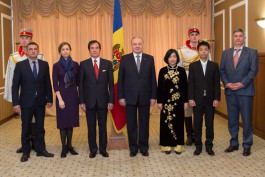 Moldova president receives accreditation letters from Slovenian, Vietnamese ambassadors