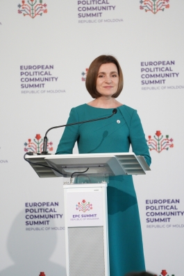 Statement by the President of the Republic of Moldova, Maia Sandu, at the end of the European Political Community summit