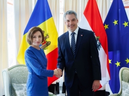 Cooperarea moldo-austriacă discutată de Președinta Maia Sandu și Cancelarul federal al Austriei, Karl Nehammer