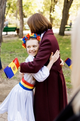 Șefa statului a participat la ceremonia de onorare a Tricolorului alături de Președintele Parlamentului și Primul-ministru