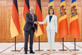 Președinta Maia Sandu, găzduindu-l pe cancelarul Olaf Scholz: „Germania rămâne un prieten de nădejde al Moldovei”