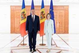 Președinta Maia Sandu a discutat cu Președintele Senatului României, Nicolae Ciucă, aflat la Chișinău 