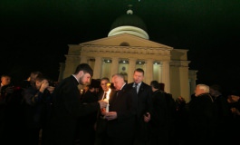 Moldovan president attends Easter mass