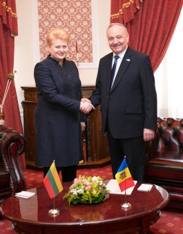 Președintele Republicii Lituania, Dalia Grybauskaitė, a întreprins o vizită oficială în Republica Moldova