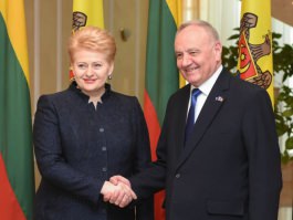 Președintele Republicii Lituania, Dalia Grybauskaitė, a întreprins o vizită oficială în Republica Moldova