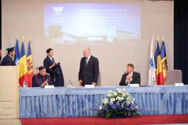 Moldovan President receives Doctor Honoris Causa title from Romanian university